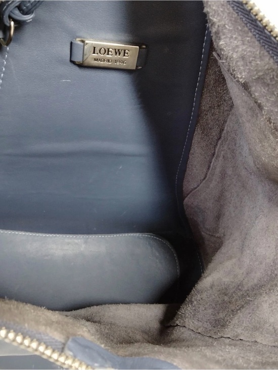 Loewe Anton Lamb Leather Blue Sling Backpack with Pouch main image 4